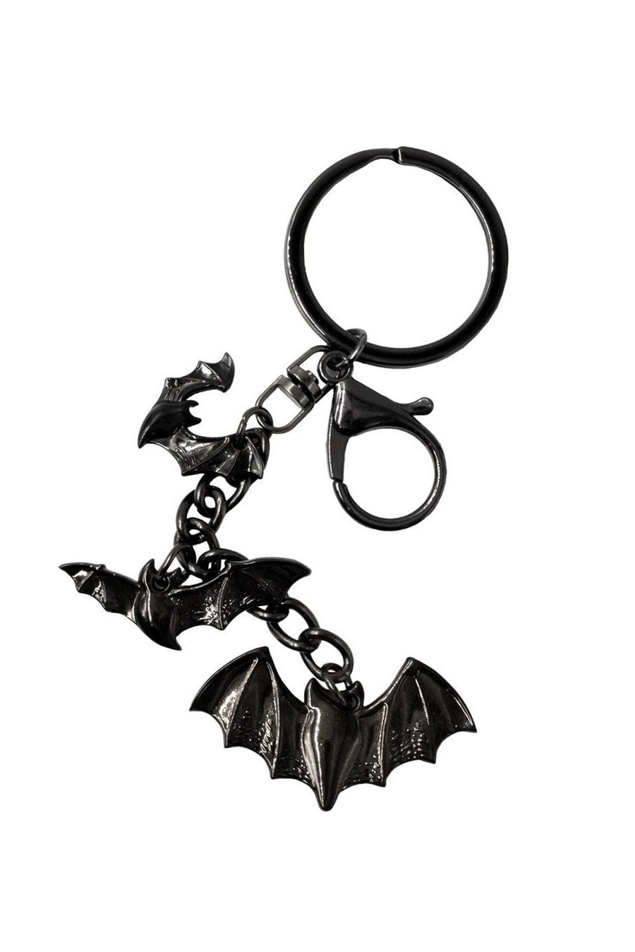 Flying Bats Charm Keychain