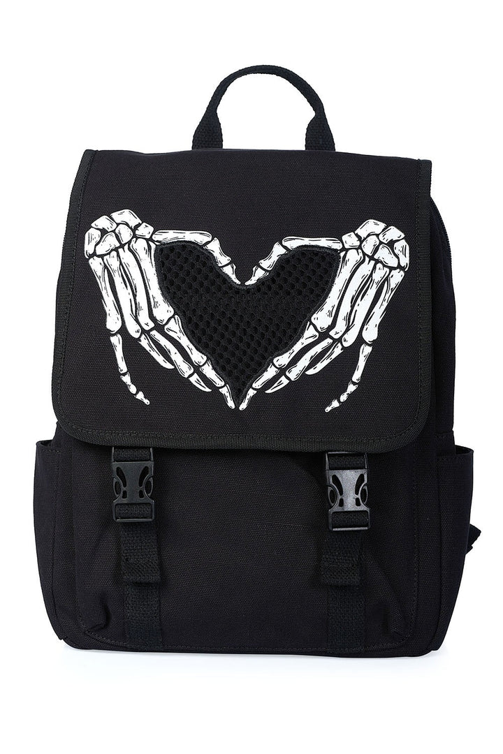 Black Punk Skeleton Backpack - bags & wallets - VampireFreaks - Banned Apparel / Lost Queen