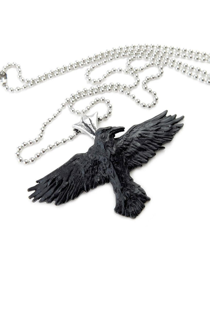 Black Raven Necklace - jewelry - VampireFreaks - Alchemy