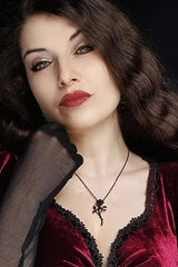 The Romance of the Black Rose Pendant