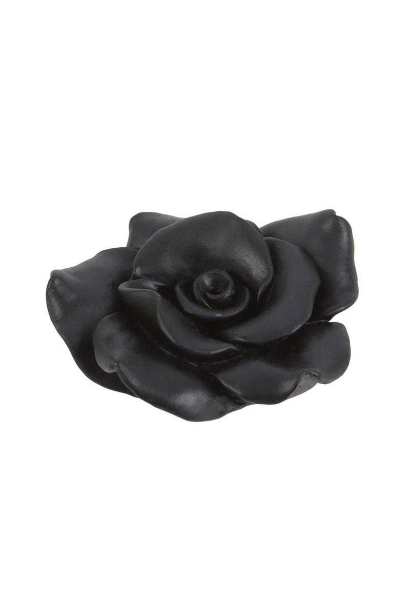 Black Rose Resin Incense Stick Holder - housewares - VampireFreaks - Something Different