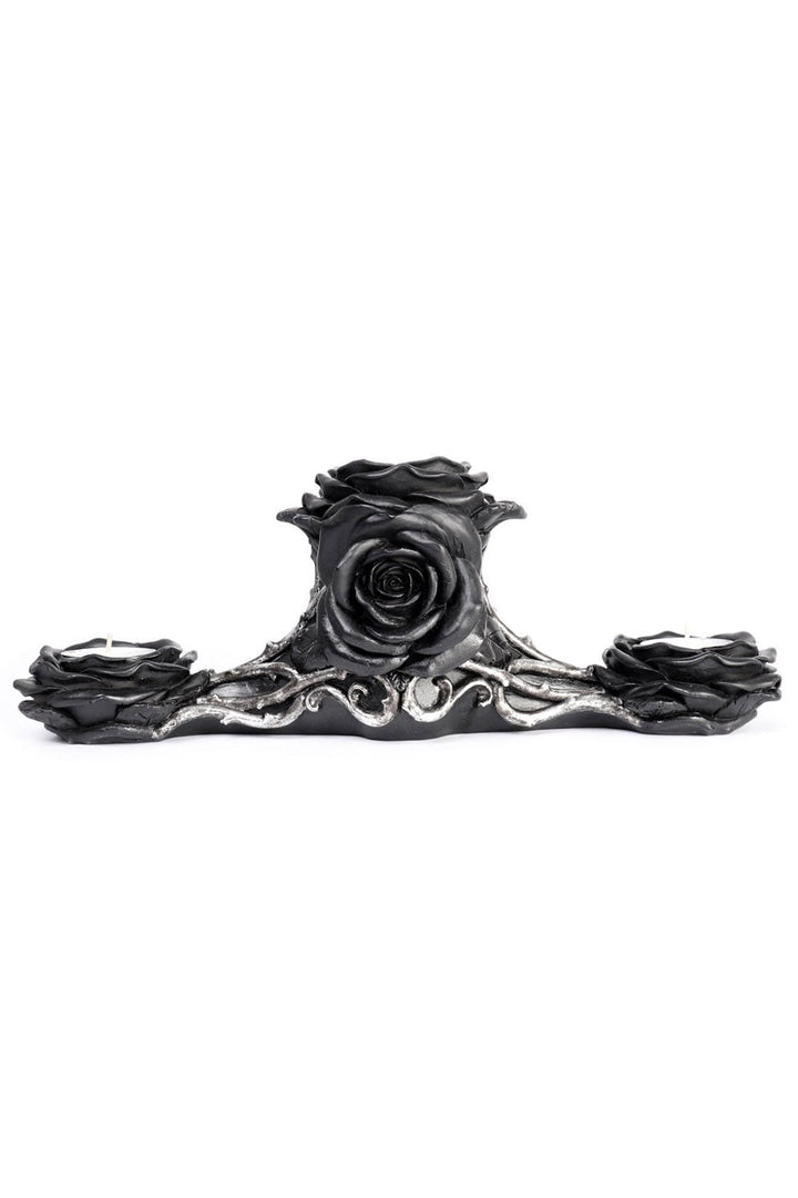 Black Rose Triple Votive Holder - housewares - VampireFreaks - Alchemy