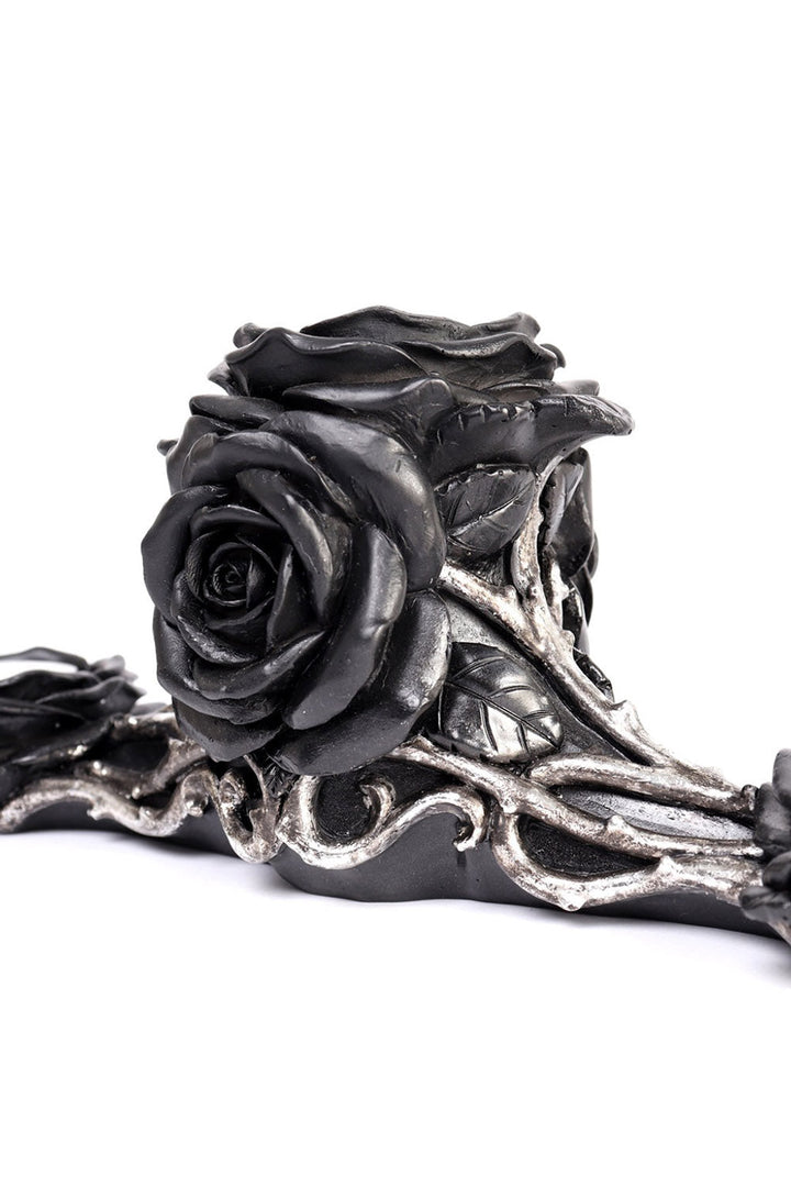 Black Rose Triple Votive Holder - housewares - VampireFreaks - Alchemy