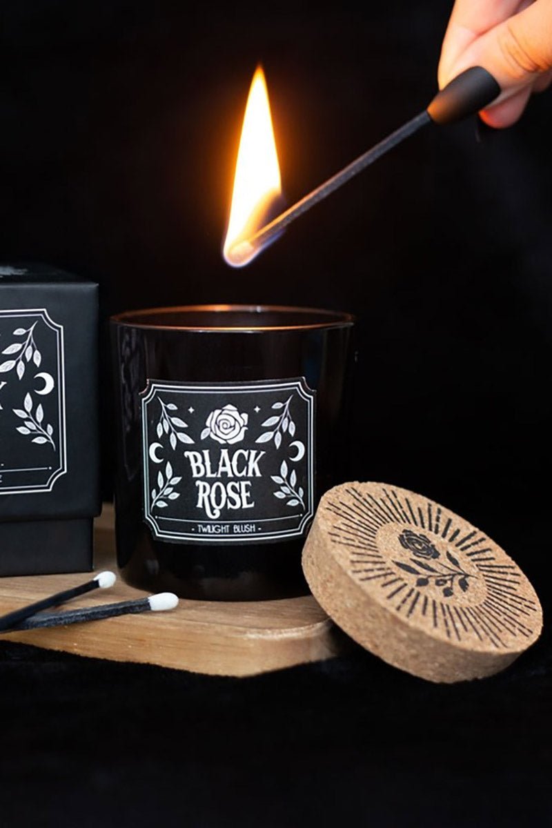 Black Rose Twilight Blush Candle - housewares - VampireFreaks - Pacific Giftware