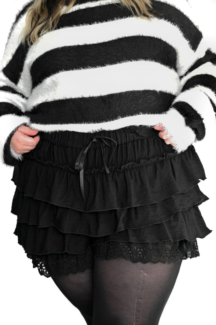 Black Ruffle Bloomers - womens bottoms - VampireFreaks - Foxblood