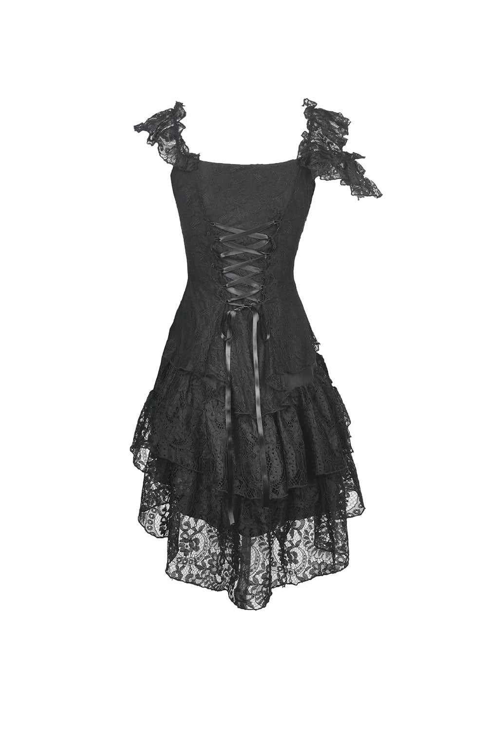 Black Saint Gothic Lace Dress - dresses - VampireFreaks - Dark In Love