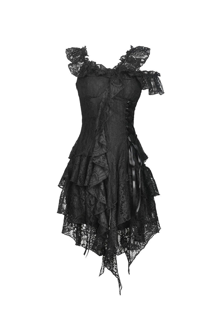 Black Saint Gothic Lace Dress - dresses - VampireFreaks - Dark In Love