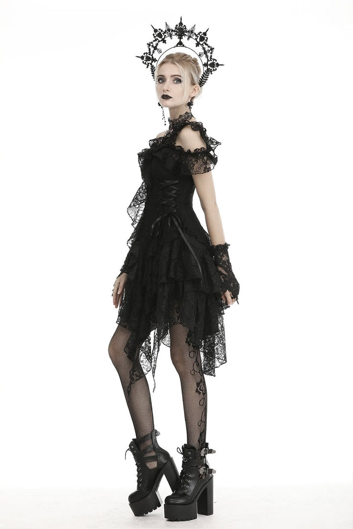 Black Saint Gothic Lace Dress - dresses - VampireFreaks - Dark In Love