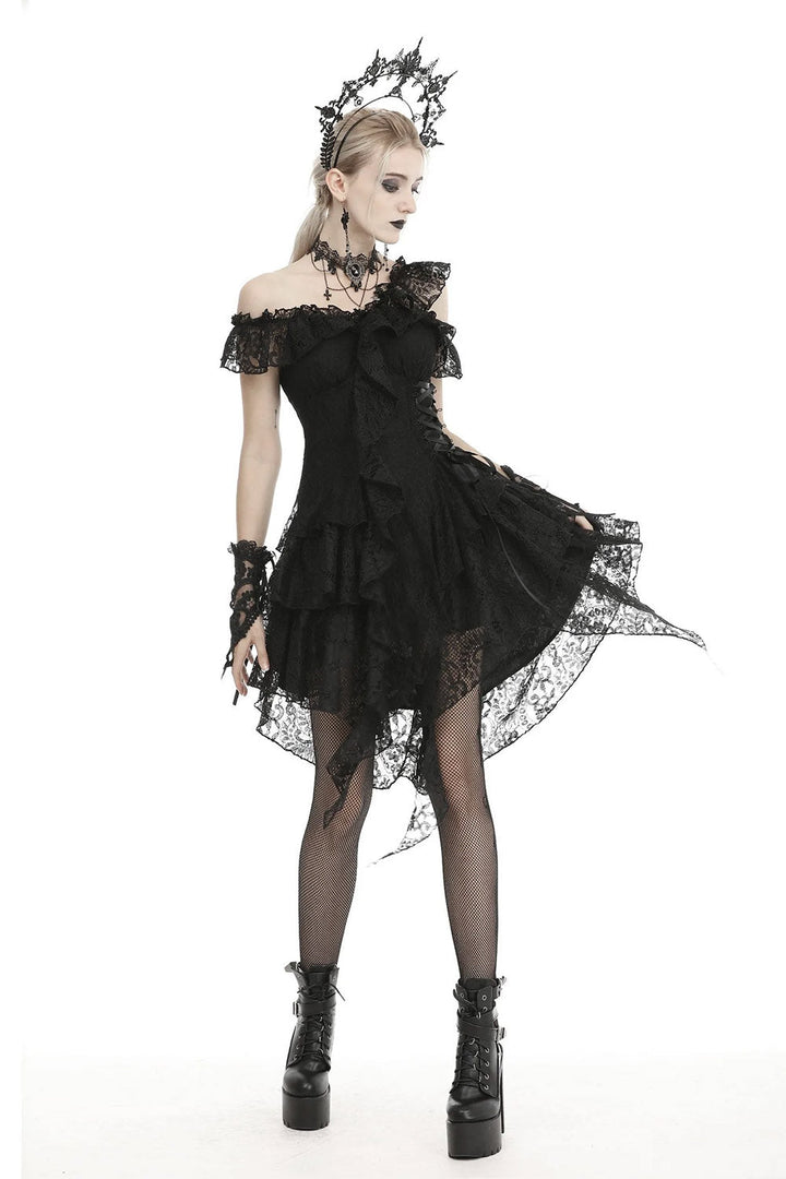 Black Saint Gothic Lace Dress - dresses - VampireFreaks - Dark In Love