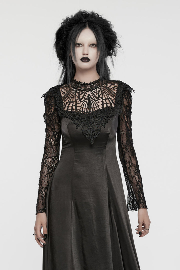 long gothic maxi dress