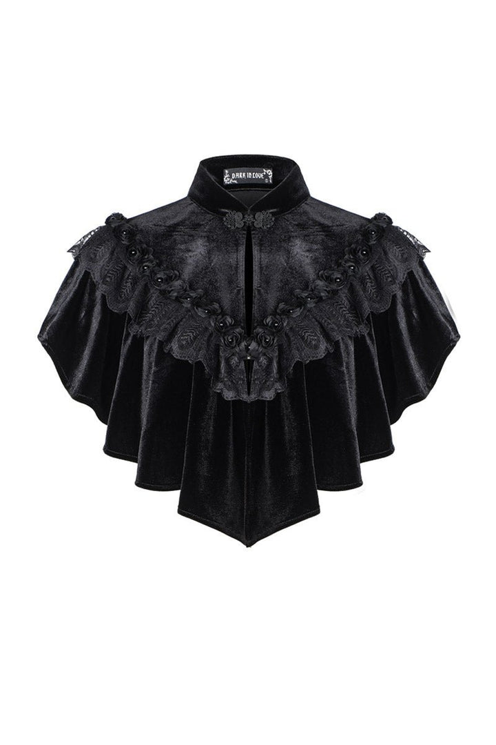 Black Seance Velvet Cape - womens outerwear - VampireFreaks - Dark In Love