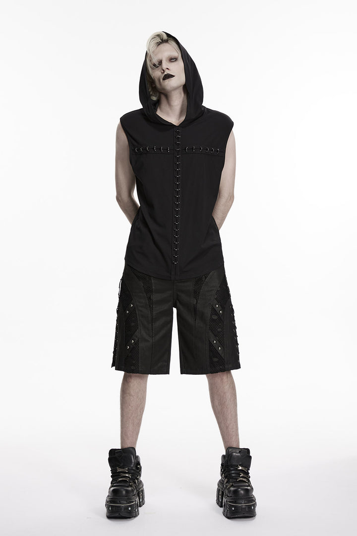 punk long shorts for men