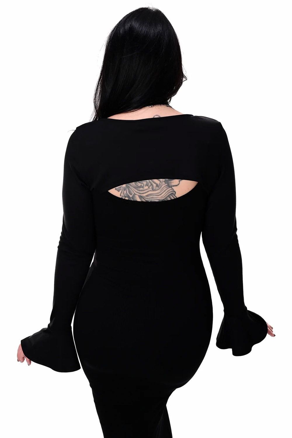 modal black long sleeve bolero shrug