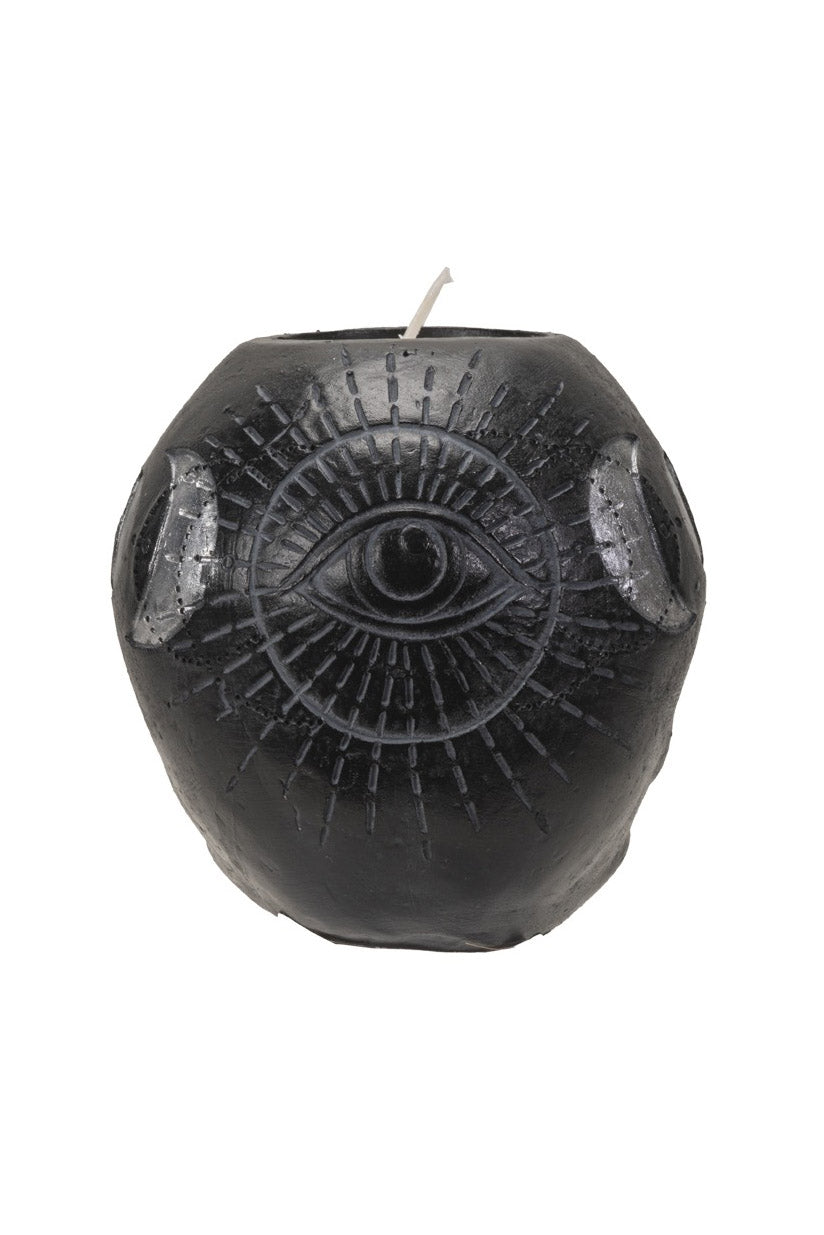 Black Skull Candle Holder - housewares - VampireFreaks - Pacific Giftware