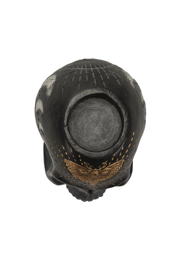 Black Skull Candle Holder - housewares - VampireFreaks - Pacific Giftware