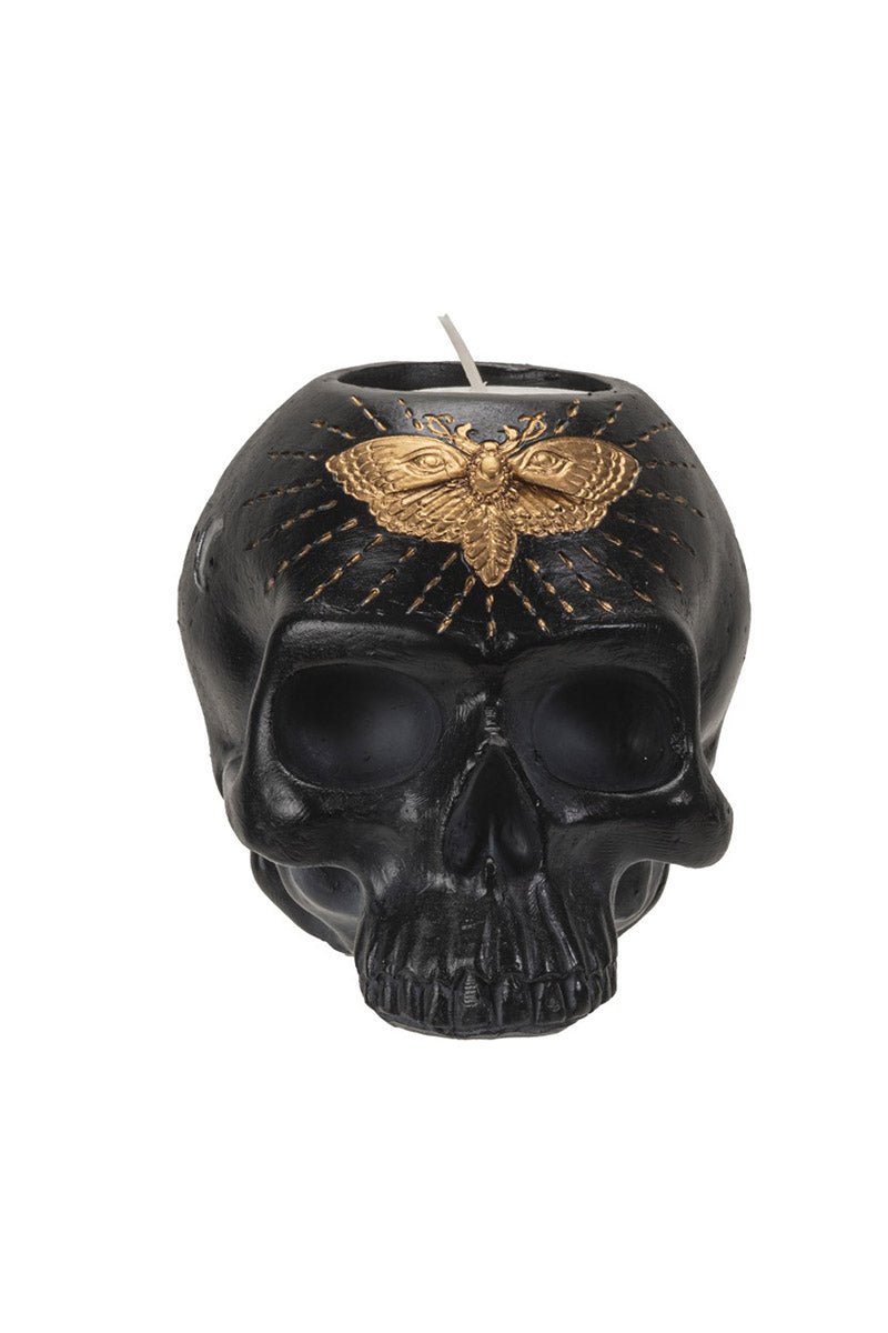 Black Skull Candle Holder - housewares - VampireFreaks - Pacific Giftware