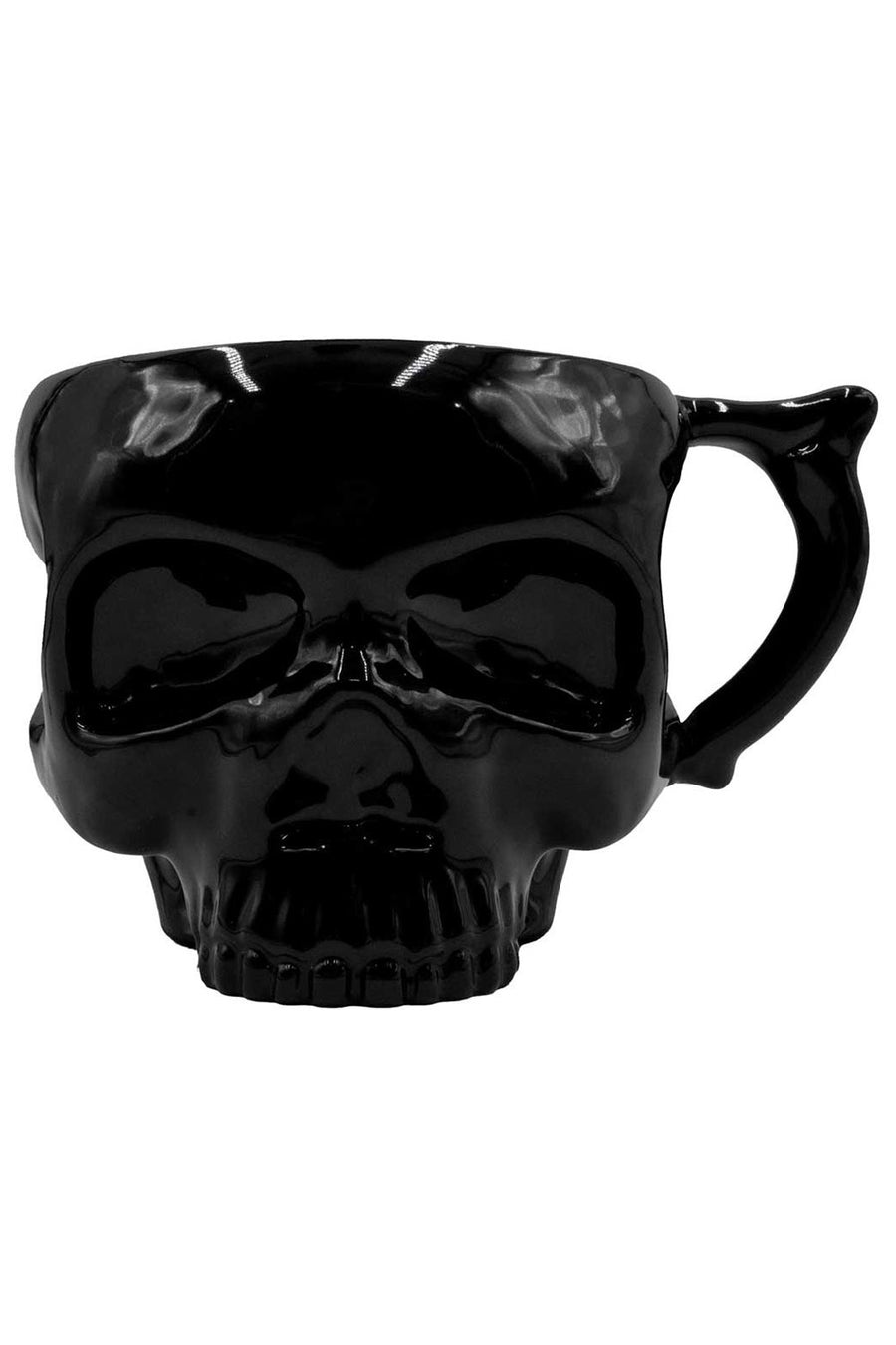 black skull mug