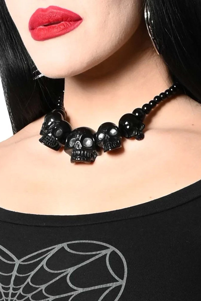 Skull Collection Necklace [BLACK]