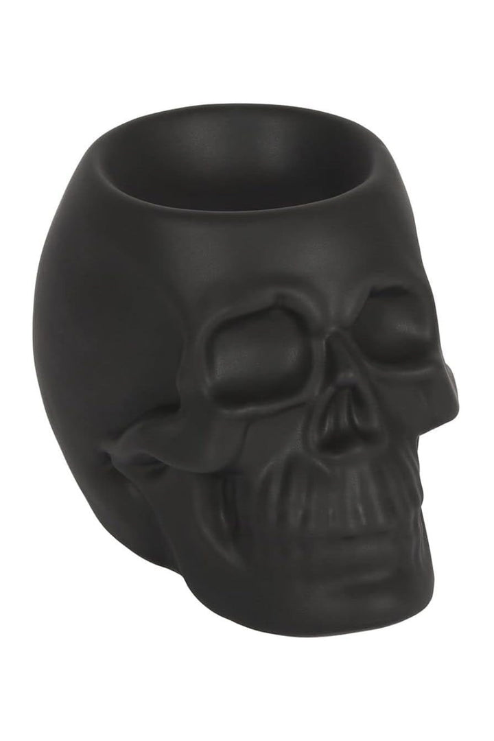 Black Skull Oil Burner - housewares - VampireFreaks - Pacific Giftware