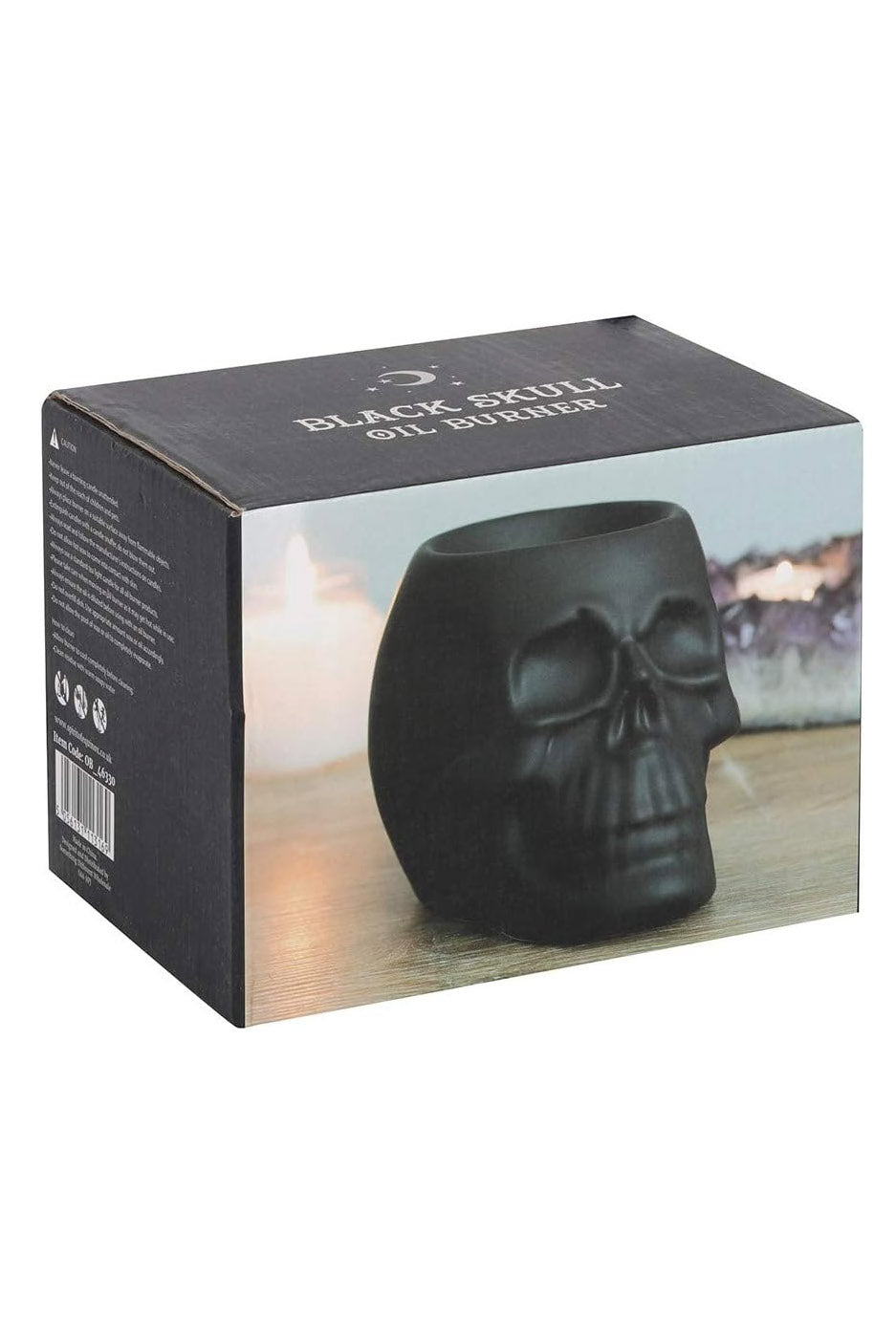 Black Skull Oil Burner - housewares - VampireFreaks - Pacific Giftware