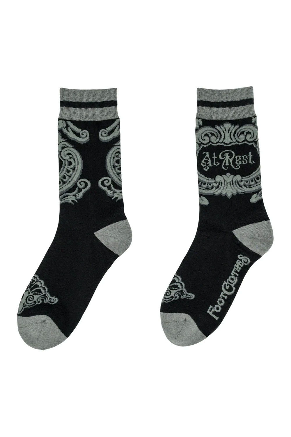 emo grunge black crew socks 