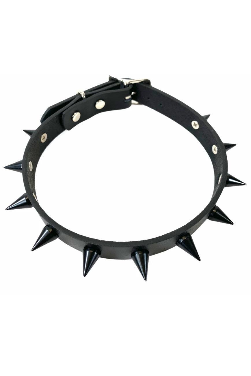 Black Soul Collar [Black Spikes] - chokers - VampireFreaks - Funk Plus