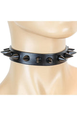 Black Soul Collar [Black Spikes] [Defective] - chokers - VampireFreaks - Funk Plus