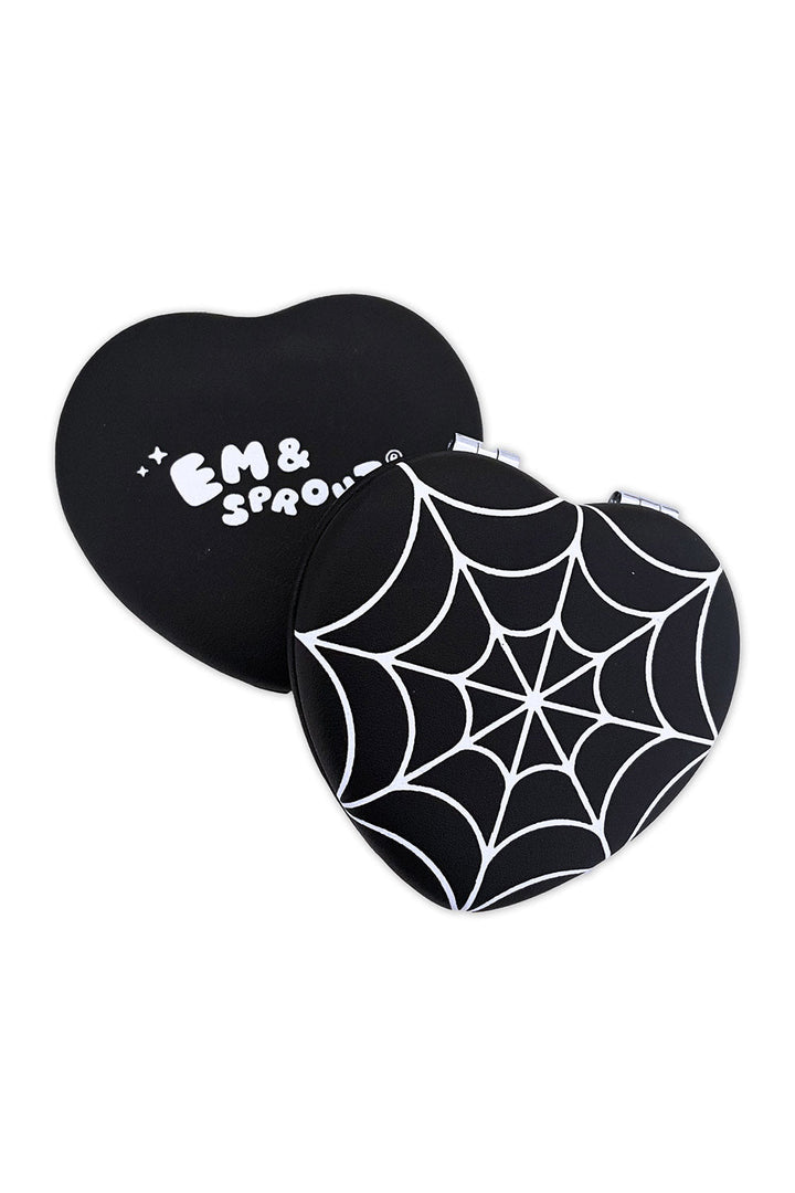 Black Spiderweb Mirror - cosmetics - VampireFreaks - Em & Sprout