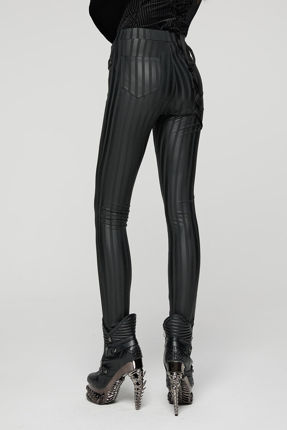 gothic vertical striped pants by punk rave