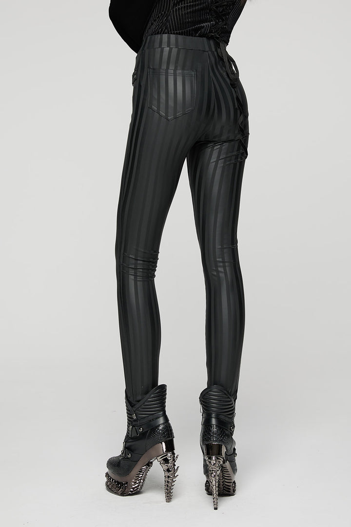 gothic vertical striped pants by punk rave