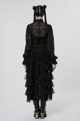 Black Tea Party Tulle Skirt [BLACK] - skirts - VampireFreaks - Punk Rave
