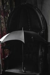 Regenschirm für den Trauerzug am Mittwoch [SCHWARZ]