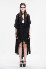 Black Vampress Lace Capelet - womens outerwear - VampireFreaks - Devil Fashion