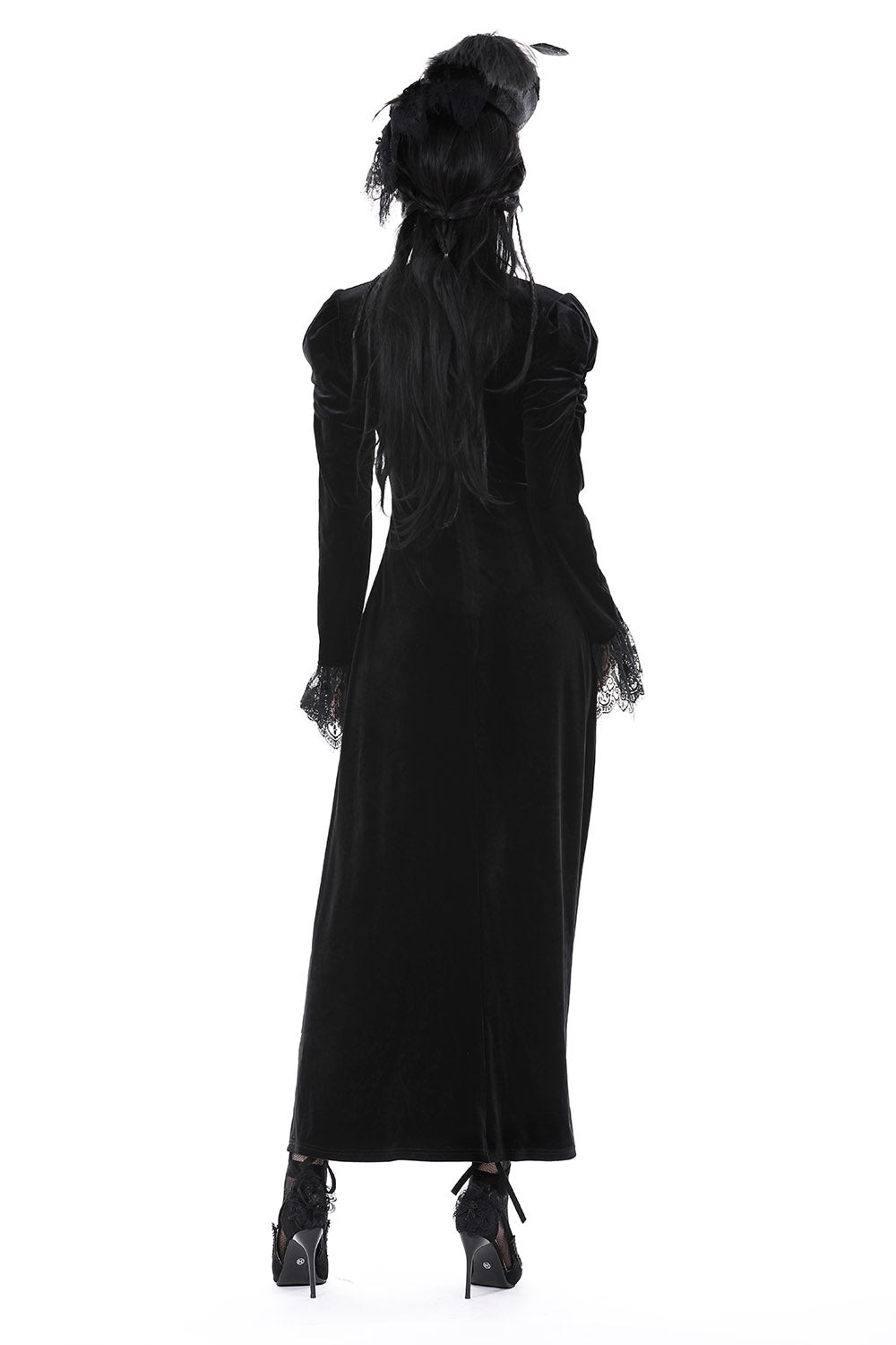 womens steampunk mermaid velvet gown