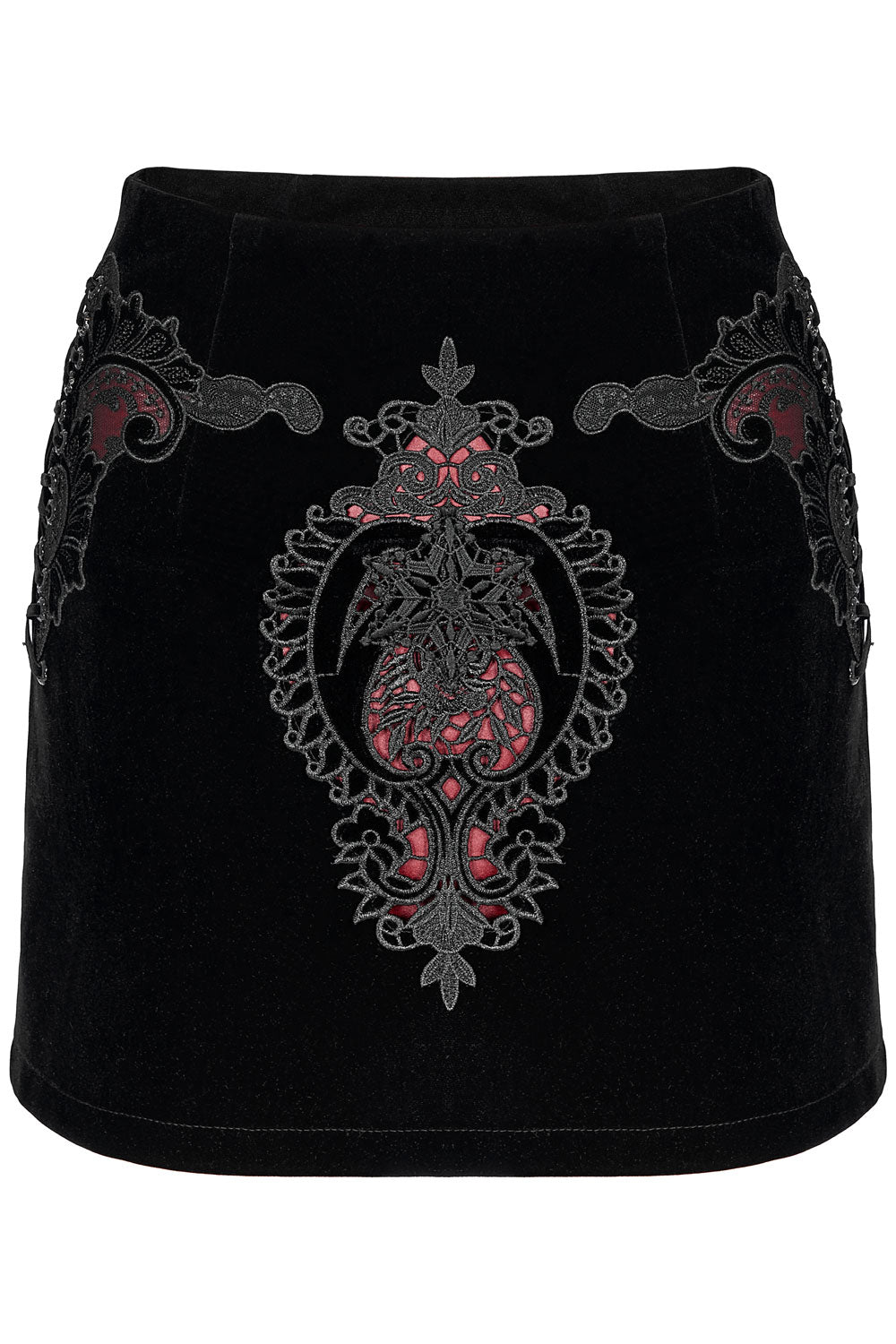 Black Velvet Vamp Mini Skirt - skirts - VampireFreaks - Punk Rave