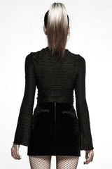 Black Velvet Vamp Mini Skirt - skirts - VampireFreaks - Punk Rave