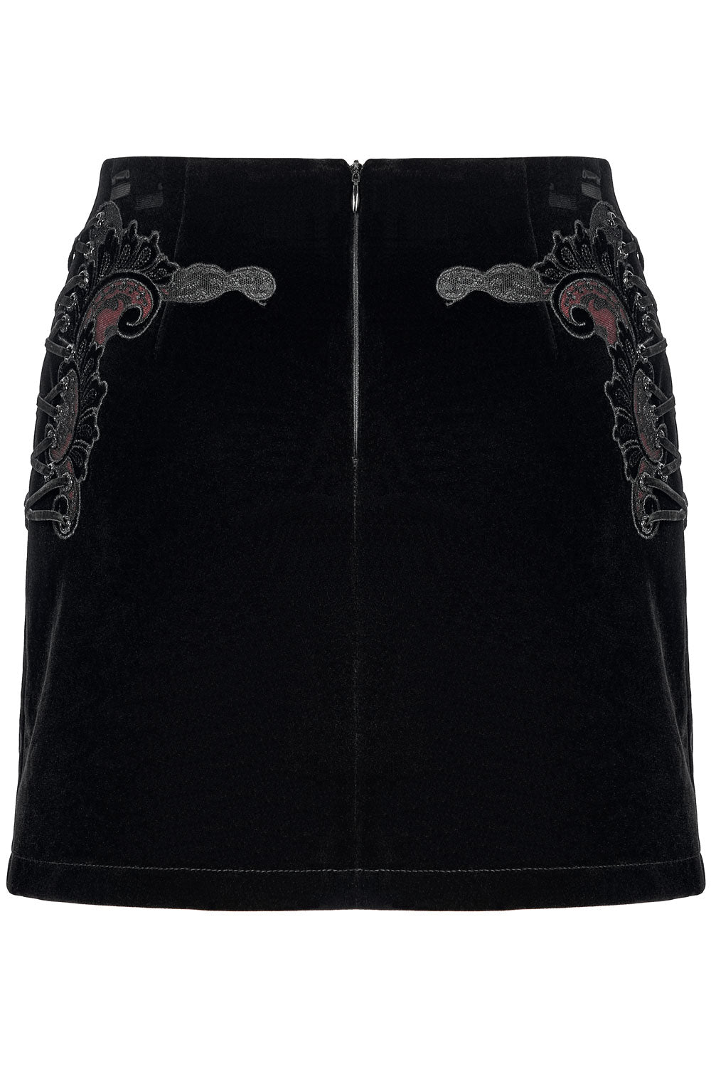 Black Velvet Vamp Mini Skirt - skirts - VampireFreaks - Punk Rave