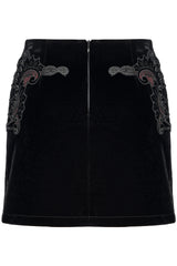 Black Velvet Vamp Mini Skirt - skirts - VampireFreaks - Punk Rave