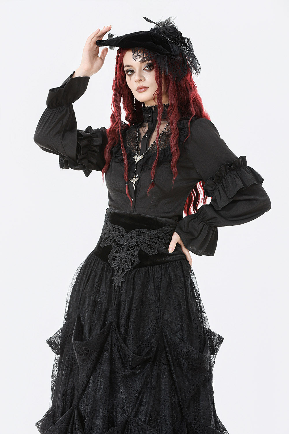 Ravenhall Draped Lace Skirt