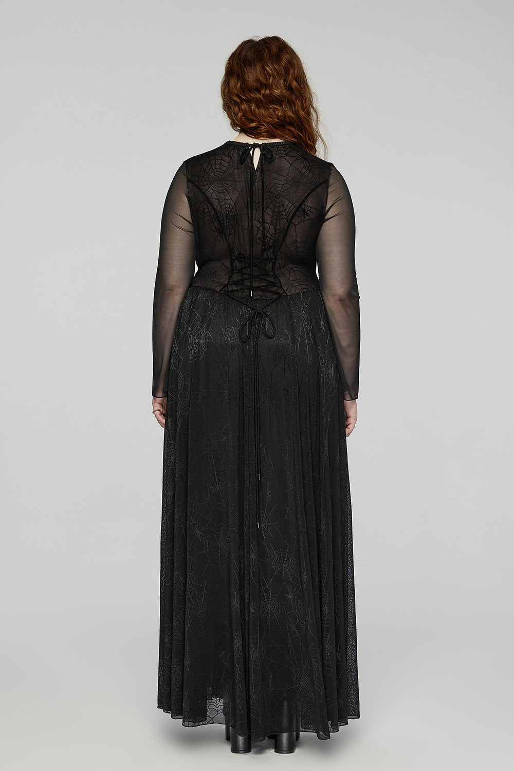 Black Widow Mesh Web Dress [Plus Size] - dresses - VampireFreaks - Punk Rave