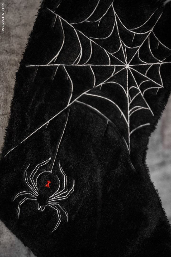 Black Widow Spider Christmas Stocking - housewares - VampireFreaks - VampireFreaks