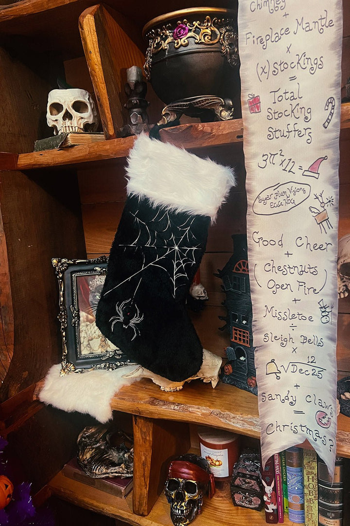 Black Widow Spider Christmas Stocking - housewares - VampireFreaks - VampireFreaks