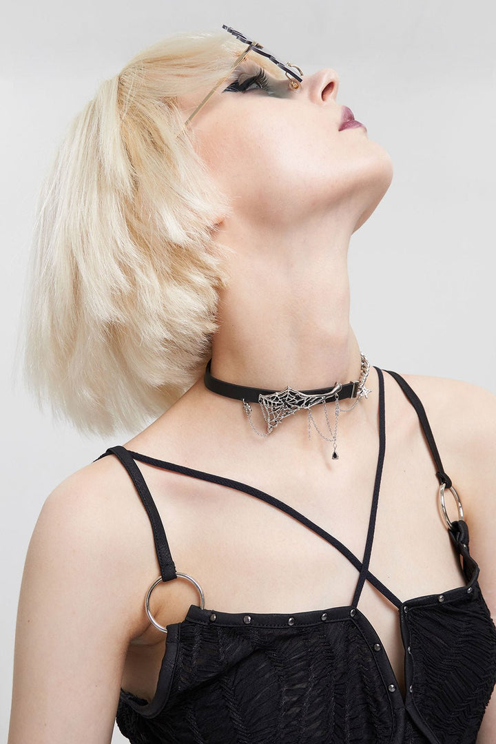 Black Window Chain Choker - chokers - VampireFreaks - Devil Fashion