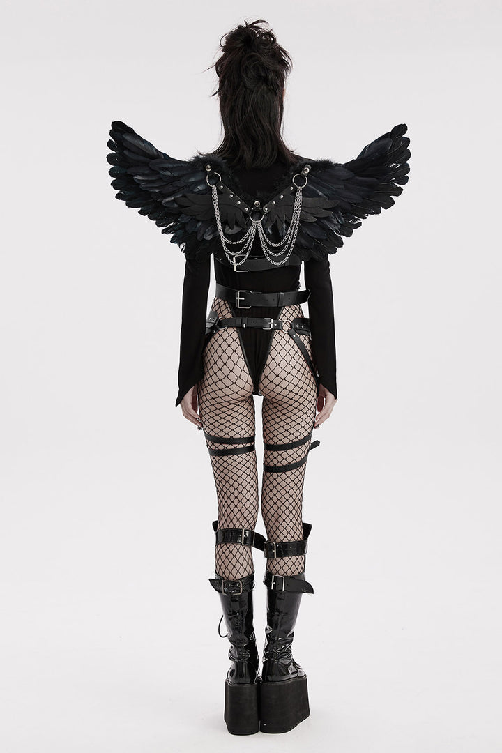 womens plus size angel wings harness