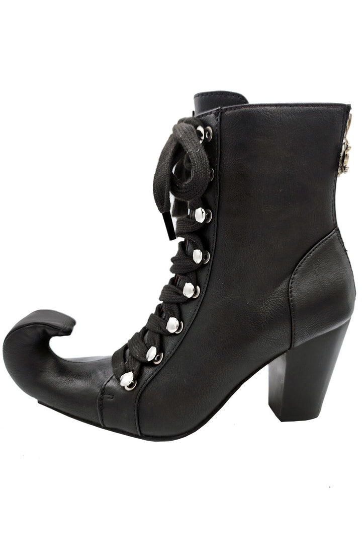 womens veagn leather witchy boots