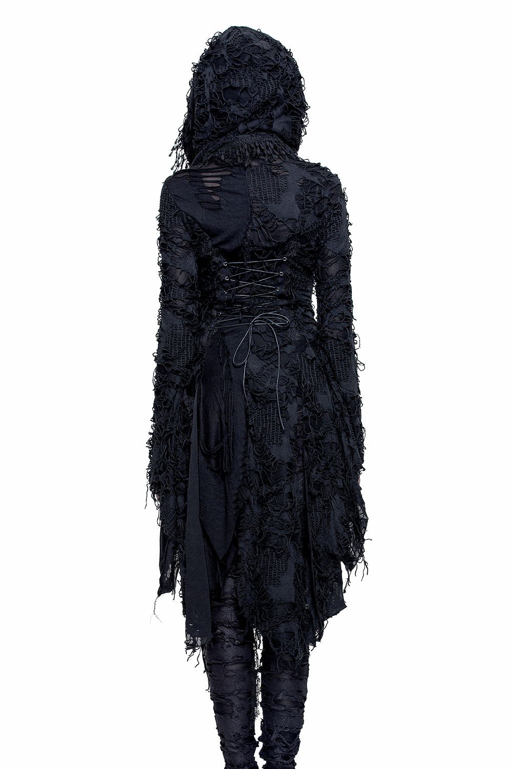 Black Witchery Tattered Cardigan - womens outerwear - VampireFreaks - Devil Fashion