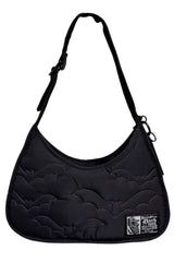 Wicked Misfit Purple Bats Recycled Nylon Shoulder Bag