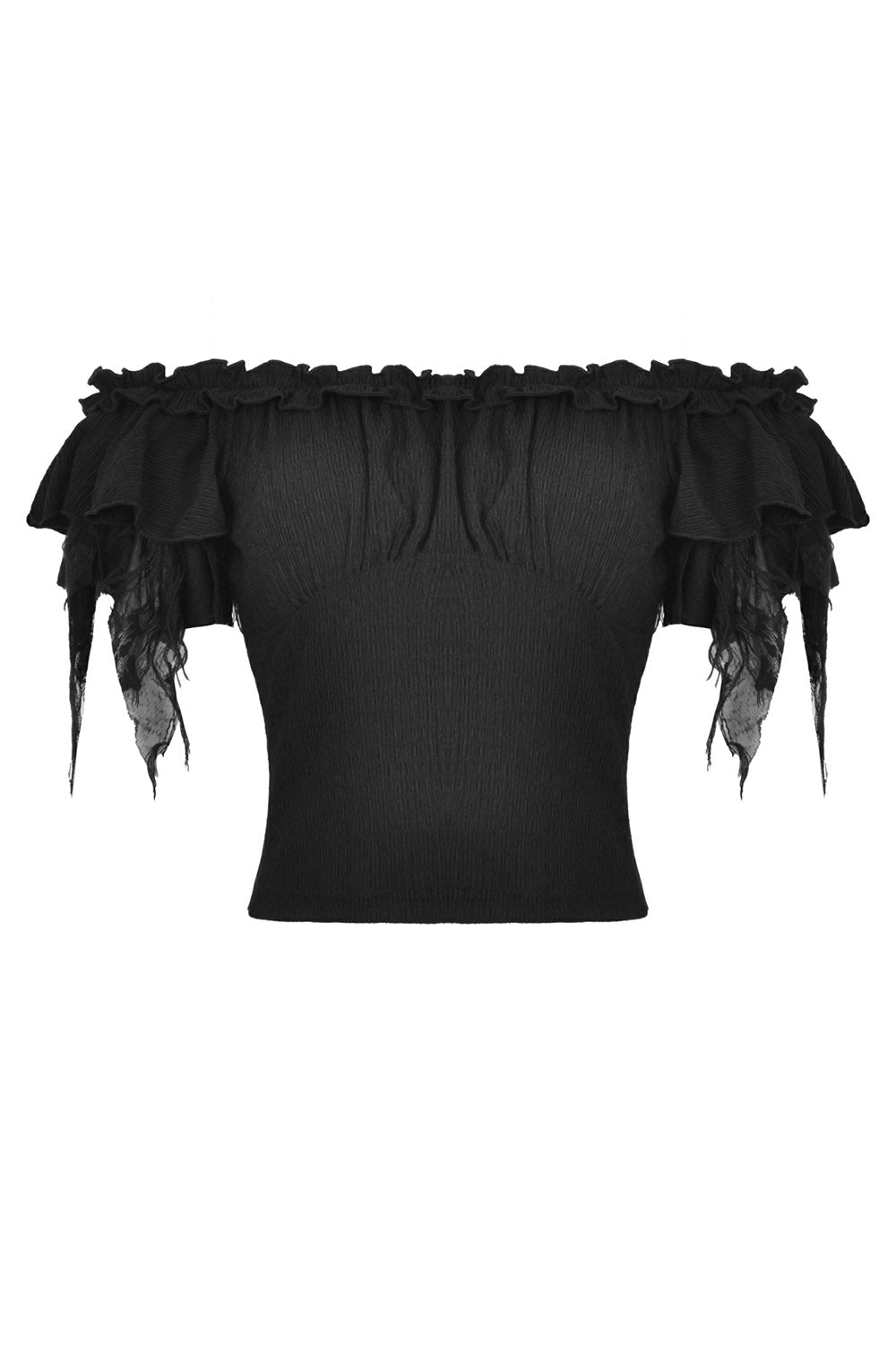 Blackcraft Tattered Top - womens tops - VampireFreaks - Dark In Love