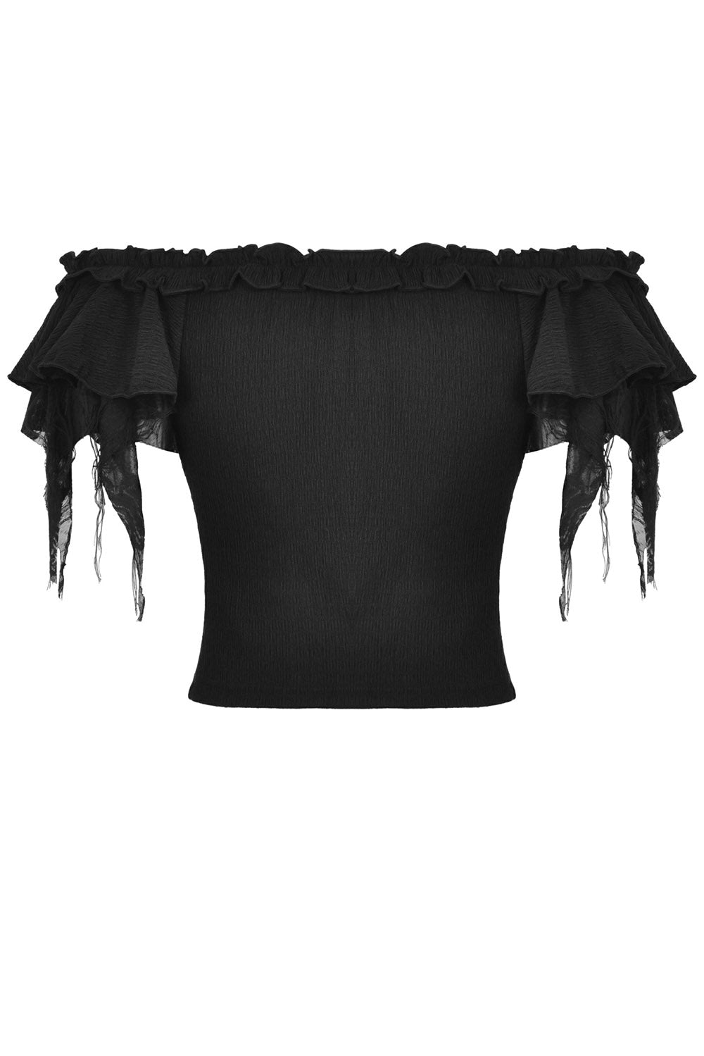 Blackcraft Tattered Top - womens tops - VampireFreaks - Dark In Love