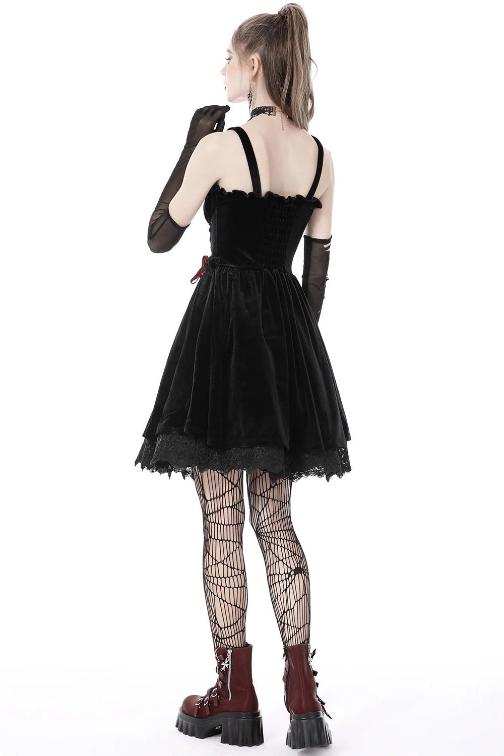 Blackhearted Velvet Dress - dresses - VampireFreaks - Dark In Love